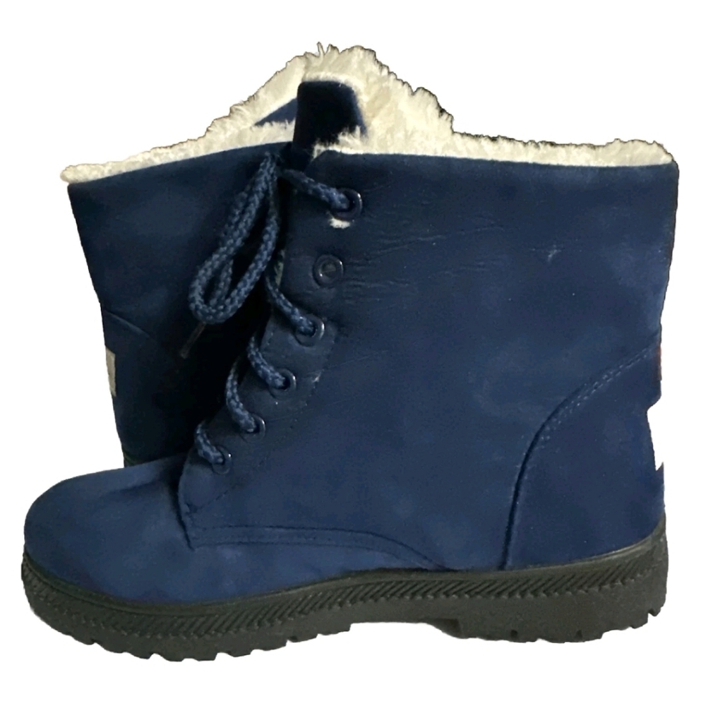 SQL Women’s Sussany Suede Ankle Boots Faux Fur Size 10